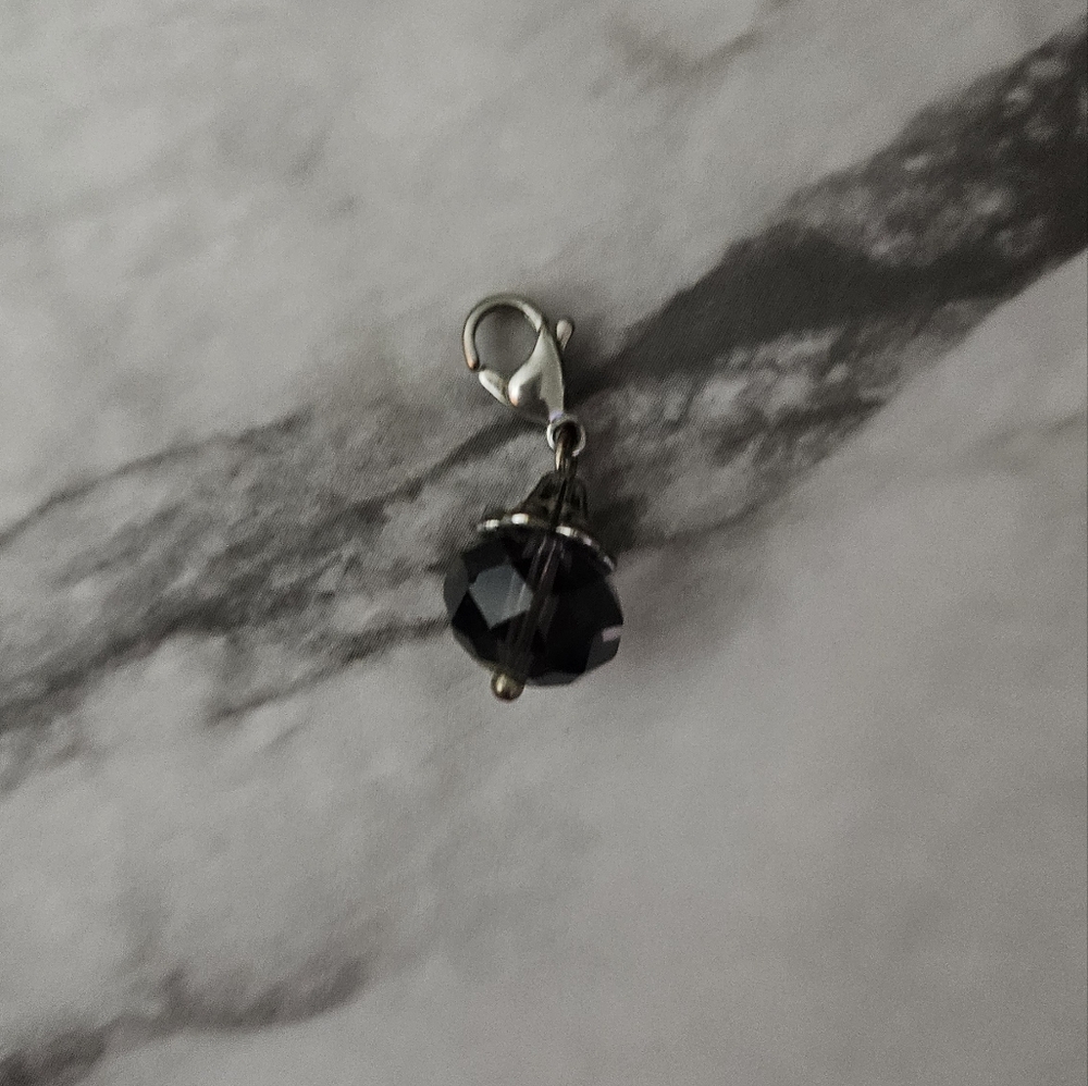 (3/$15) Origami Owl Purple Amethyst Gemstone Bauble Charm Necklace Charm